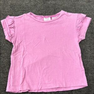 Zara Pink/Purple Ruffle Sleeve Top